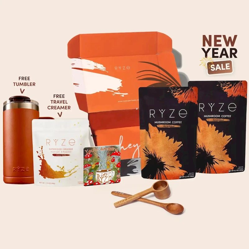 Mushroom Coffee Dark Roast Starter Kit (60 servings)