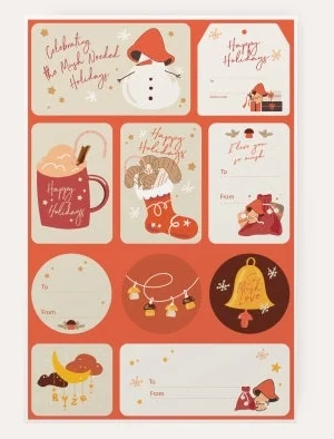 FREE Holiday Labels